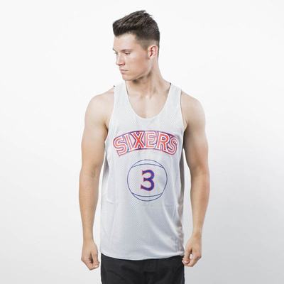 Koszulka dwustronna Mitchell & Ness Philadelphia 76ers Allen Iverson black / white Name / Number Reversible Mesh