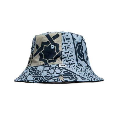 OBEY Bandana Bucket Hat navy bandana/black