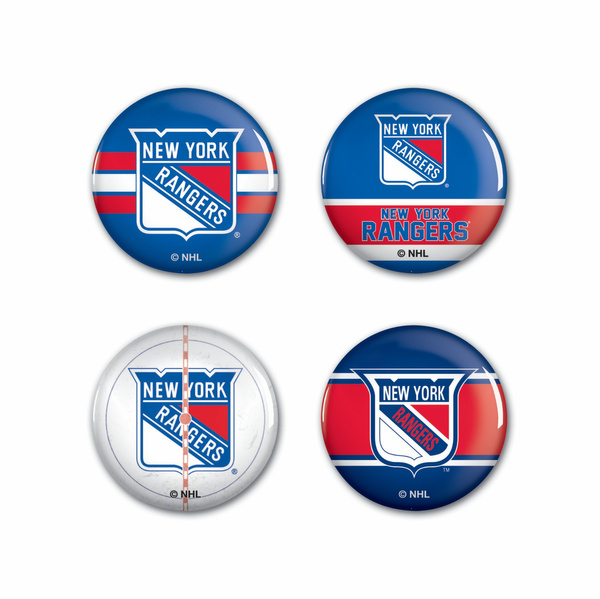 Odznaka WinCraft NHL Button 4 Pack New York Rangers