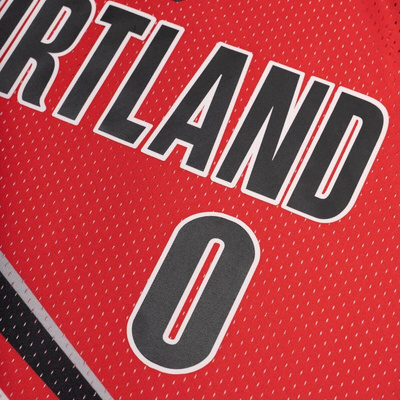 Koszulka Mitchell & Ness Portland Trail Blazers #0 Damian Lillard Alternate Jersey czerwona