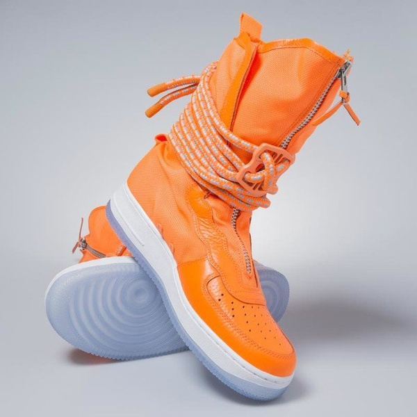 Sneakers buty zimowe Nike SF AF1 High total orange / total orange AA1128-800