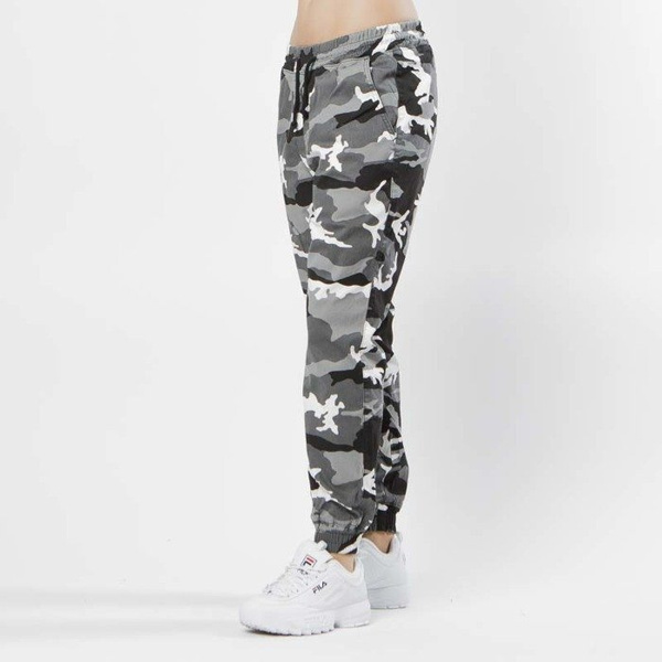 Spodnie damskie jogger Diamante Wear Jogger RM Classic white-black camo