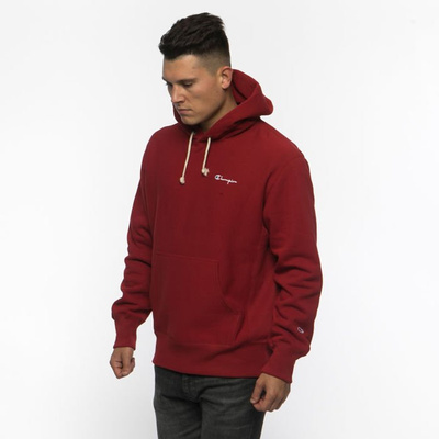 Bluza Champion Small Script Logo Reverse Weave Hoodie red