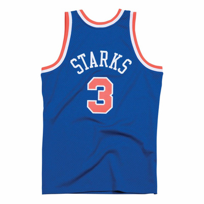Koszulka Mitchell & Ness New York Knicks #3 John Starks Swingman Road Jersey niebieska