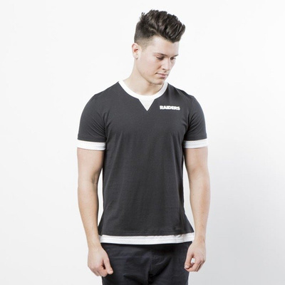 Koszulka Majestic Athletic Oakland Raiders Cotton / Mesh Mock Layer T-shirt black MOR3788DB