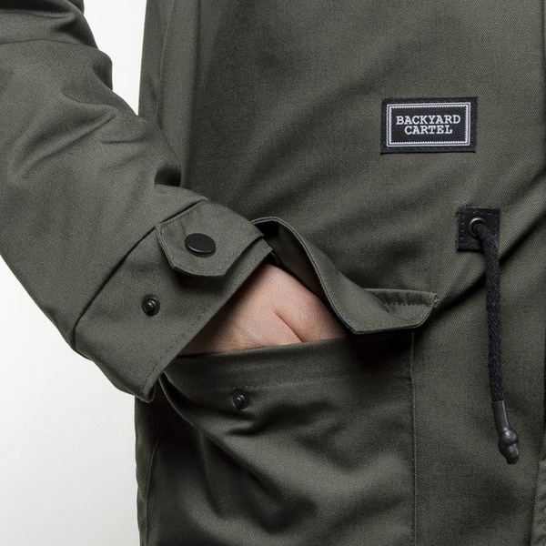 Backyard Cartel kurtka jacket Parka Long khaki QUICKSTRIKE