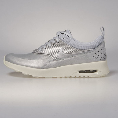 Sneakers buty Nike WMNS Air Max Thea Premium Leather metallic platinum / pure platinum 904500-004 