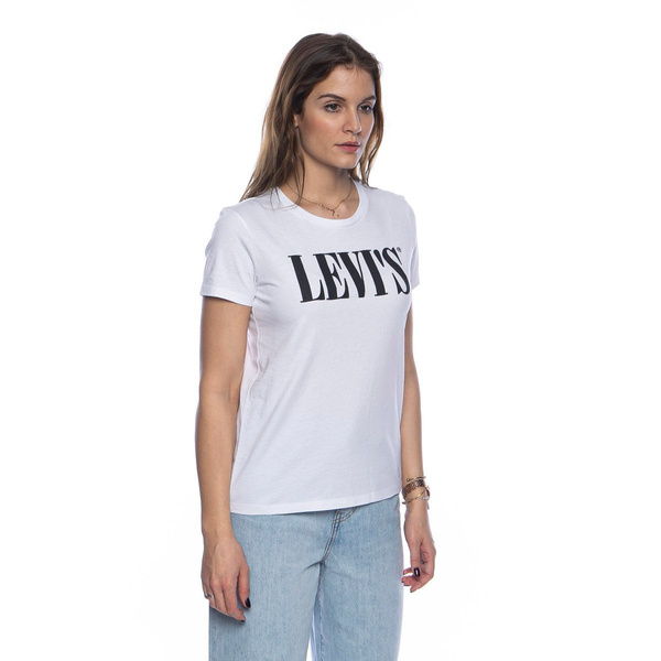 Koszulka damska Levi's The Perfect Tee 90s Serif white/black