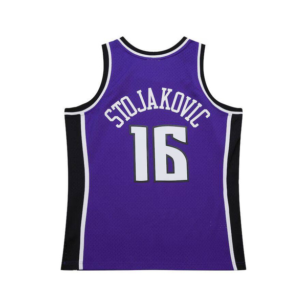 Mitchell & Ness Sacramento Kings #16 Peja Stojakovic Dark Jersey purple