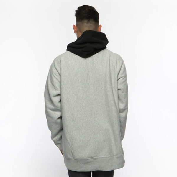 Bluza Champion Sweatshirt Reverse Weave Oversized Hoodie light grey heather/black