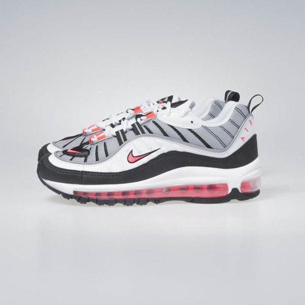 Sneakers buty damskie Nike Air Max 98 white/solar red-dust AH6799-104