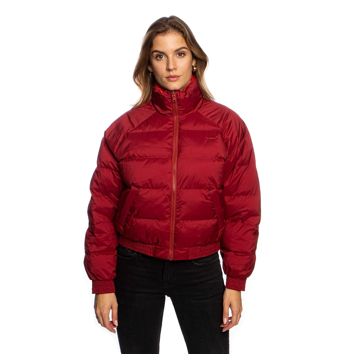 WMNS Levi's Lydia Reversible Puffer Jacket red/burgundy