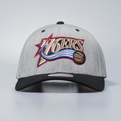 Cap Mitchell & Ness snapback Philadelphia 76ers grey / black Team Logo 2-Tone