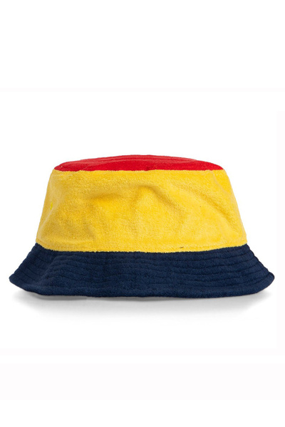 Kapelusz Fila Blocked Bucket Hat żółty (empire yellow-true red-black iris)