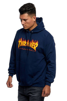 Sweatshirt Thrasher Flame Logo Hoodie navy