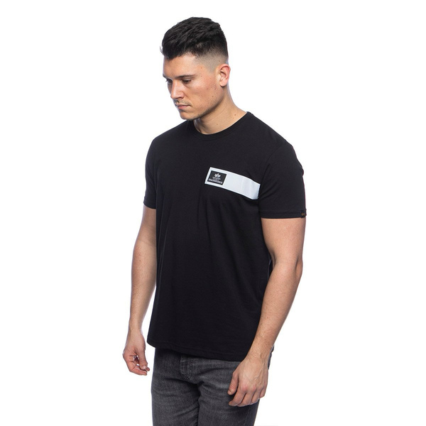 Koszulka Alpha Industries Reflective Stripes T-shirt czarna