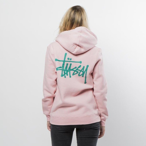 Bluza damska Stussy WMNS sweatshirt Basic Stussy Zip Hood dusty rose