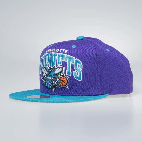 Czapka Mitchell & Ness Charlotte Hornets Snapback Cap purple / teal Team Arch