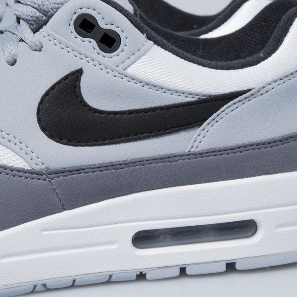 Buty Nike Air Max 1 white / black - wolf grey - gunsmoke AH8145-101