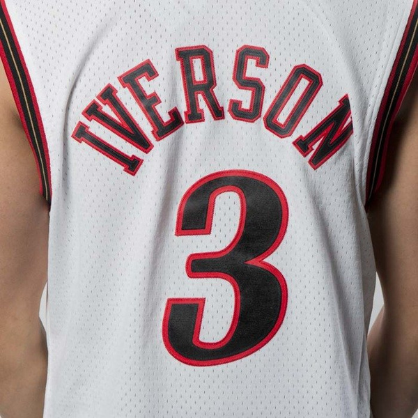 Koszulka Mitchell & Ness Philadelphia 76ers #3 Allen Iverson white Swingman Jersey