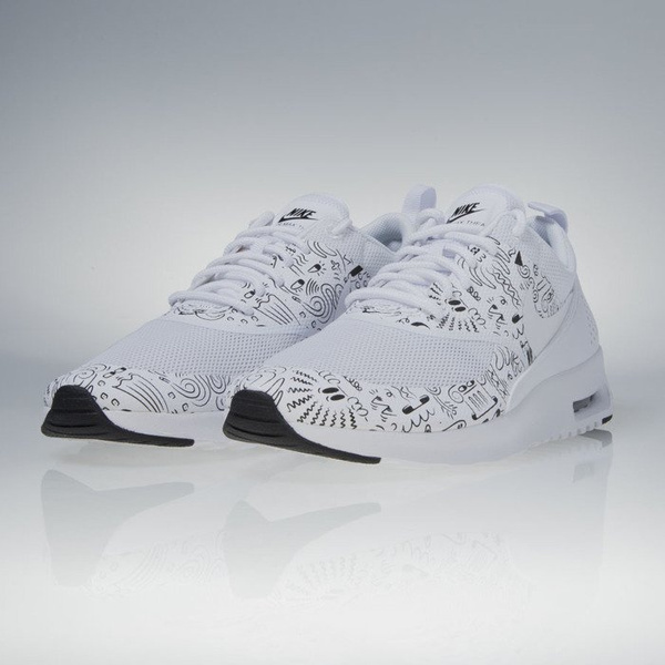 Sneakers buty Nike WMNS Air Max Thea Print white / white-black (599408-103)