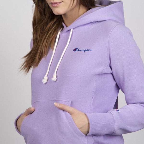 Bluza damska Champion Sweatshirt Reverse Weave Hoody orchid
