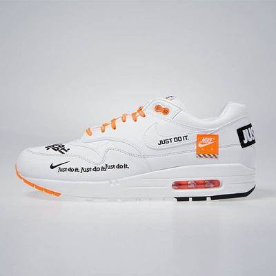 Sneakers buty Nike Air Max 1 LX white/black-total orange (917691-100)