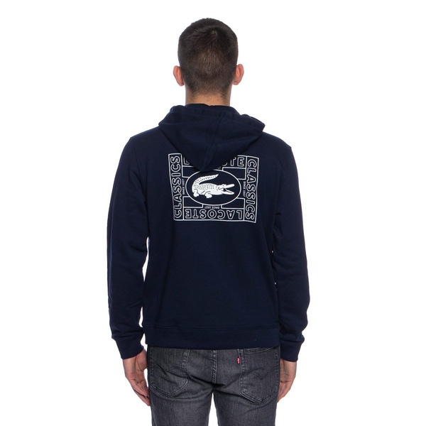 Bluza Lacoste Men's Cotton Fleece Hooded Sweatshirt granatowa