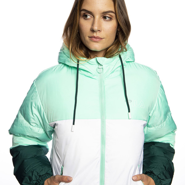 Damska kurtka zimowa Fila Women Lavita Padded Jacket miętowa