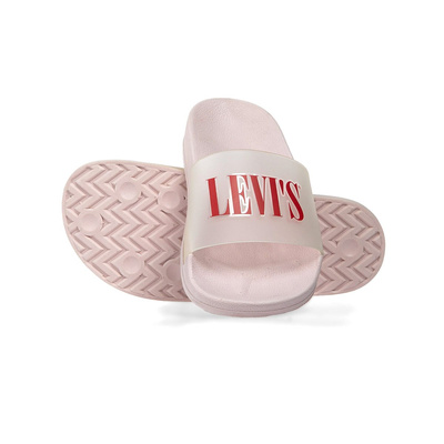Klapki damskie Levi's June S SF Slides różowe
