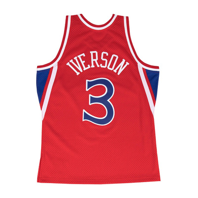 Mitchell & Ness Philadelphia 76ers #3 Allen Iverson red Swingman Jersey (18199)