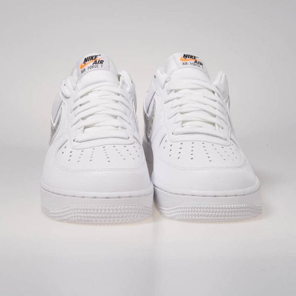 Sneakers buty Nike Air Force 1 '07 LV8 JDI LNTC white/white-black-total orange (BQ5361-100)