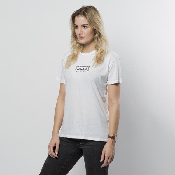 Obey koszulka damska Labour Of Love Chain optic white