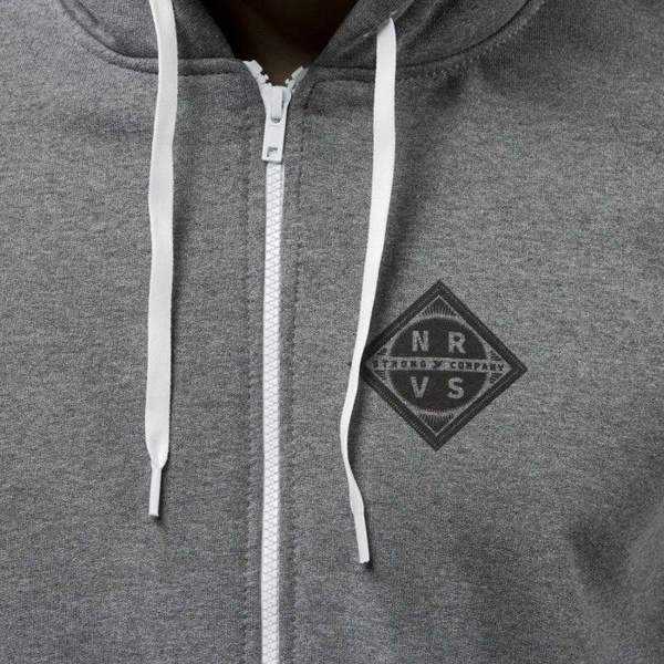 Nervous bluza sweatshirt ZIP Hood Sphere grey