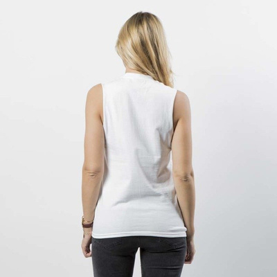 Koszulka damska Stussy Tank Top Shadow Script Raw Muscle Tee WMNS white