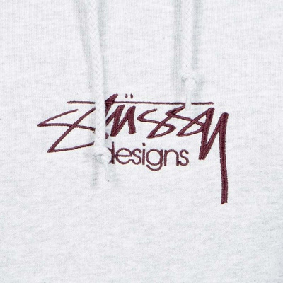 Sweatshirt Stussy Design App. Hood grey heather