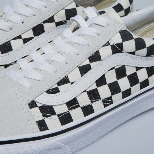 Sneakers buty Vans Old Skool Checkerboard white / black VN0A38G127K