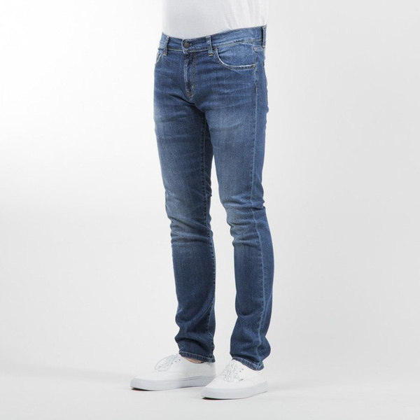 Carhartt WIP spodnie Rebel Pant Colfax Cotton / Elastane blue stretch denim gravel washed