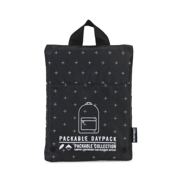 Herschel plecak Packable Daypack black gridlock 10076-01595