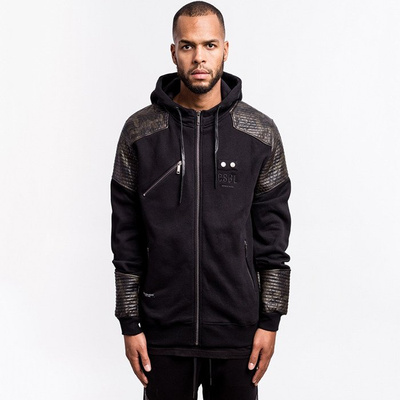 Cayler & Sons BLACK LABEL Moto Zip Hoody Jacket black / woodland (BL-CAY-AW16-AP-07)
