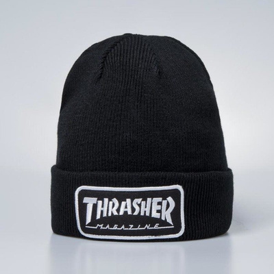 Czapka zimowa Thrasher Logo Patch Beanie black