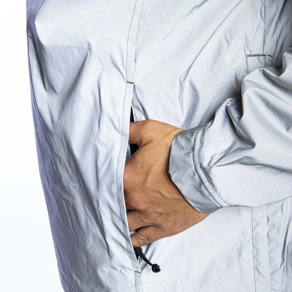 Kurtka Carhartt WIP Nimbus Reflective Pullover Jacket srebrna