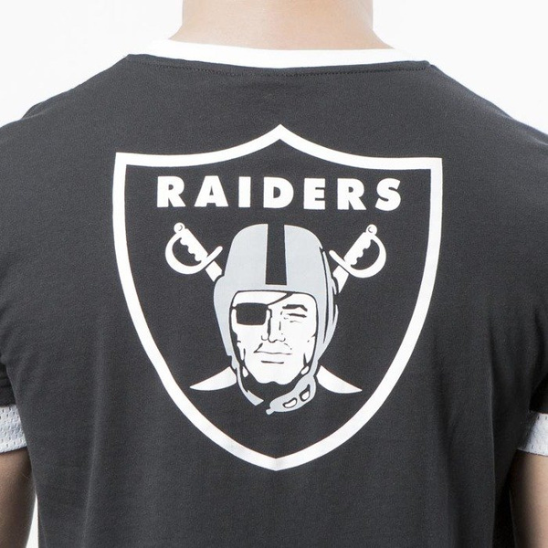 Koszulka Majestic Athletic Oakland Raiders Cotton / Mesh Mock Layer T-shirt black MOR3788DB