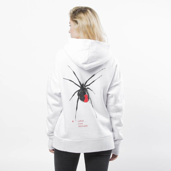 Admirable Damska Bluza Hoodie Lethal white