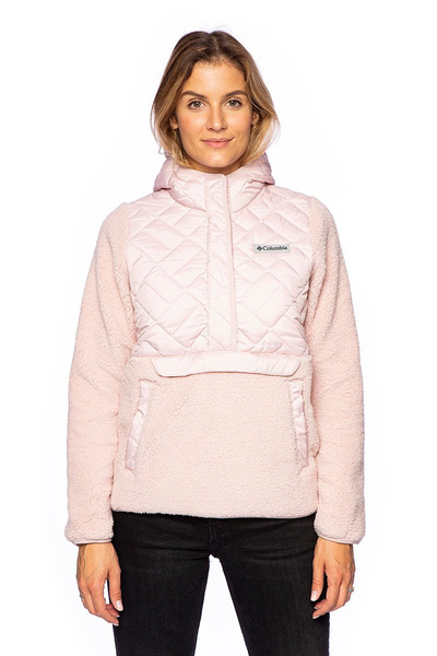 Bluza damska Columbia Sweet View Fleece Hooded Pullover różowa