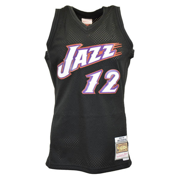 Koszulka Mitchell & Ness Utah Jazz #12 John Stockton Team Color Swingman Jersey czarna