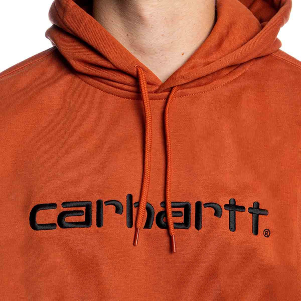 Bluza Carhartt WIP Hooded Carhartt Sweat cynamonowa