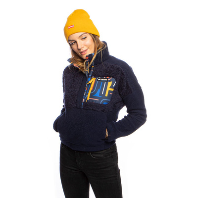 Jacket WMNS Columbia Lodge Sherpa Pullover navy