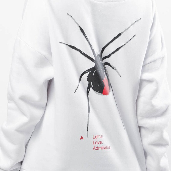 Admirable Damska Bluza Hoodie Lethal white