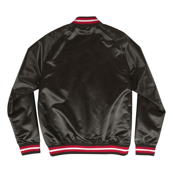 Kurtka Mitchell & Ness Chicago Bulls Jacket black Lightweight Satin Jacket